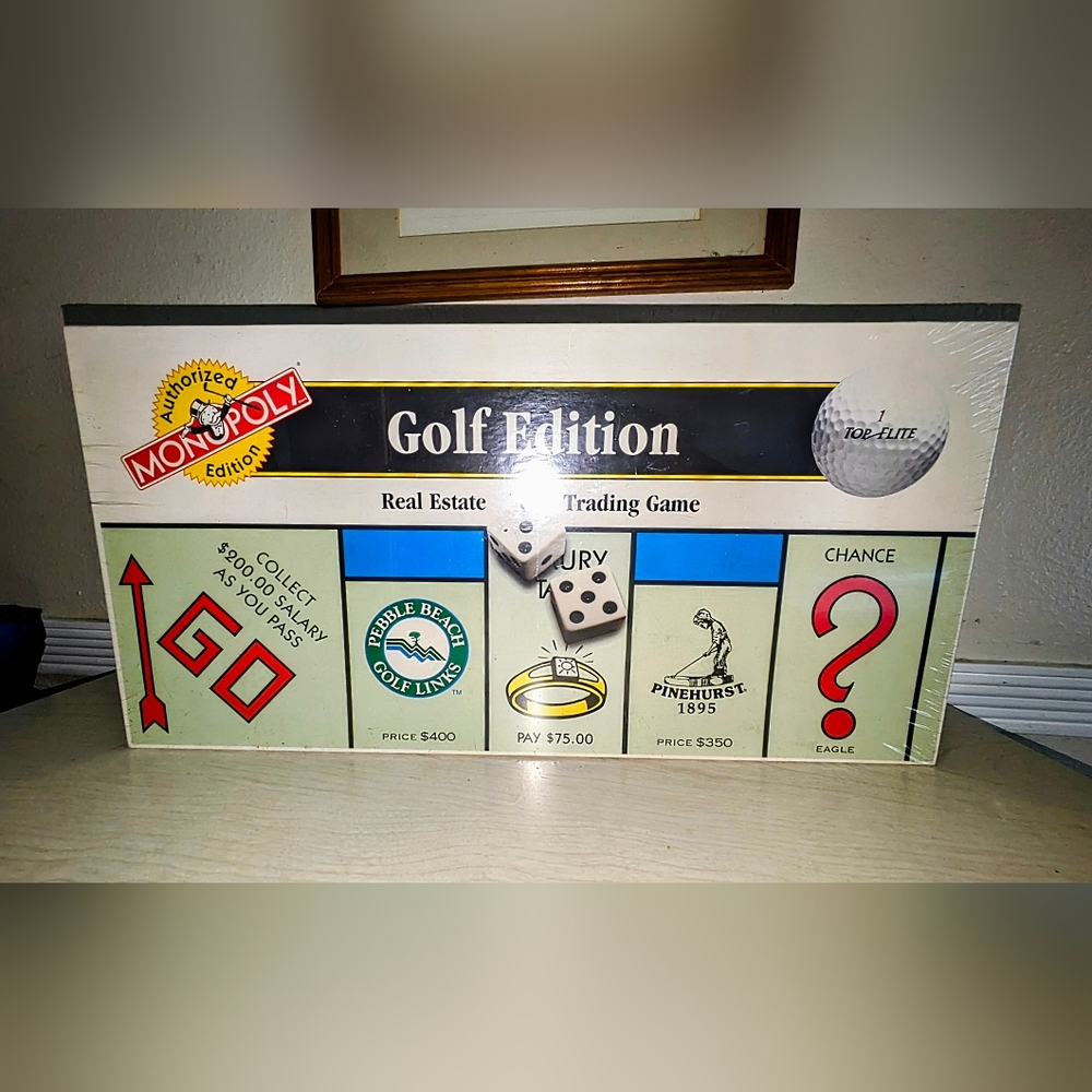 Vintage 1996 Monopoly Golf Edition Board Game Family Night 100% Complete